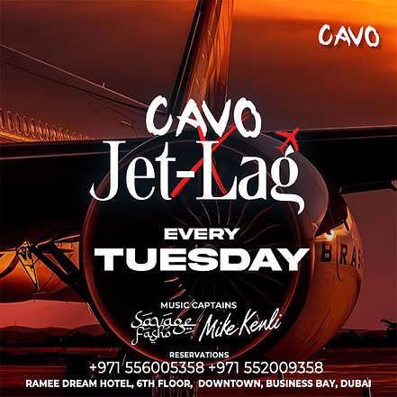 Jet-Lag at Cavo in Dubai – Nightlife OHHE.com Special Offers, Deals & Discounts