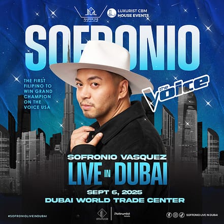 Sofronio Vasquez Live in Dubai World Trade Center – Concerts OHHE.com Special Offers, Deals & Discounts