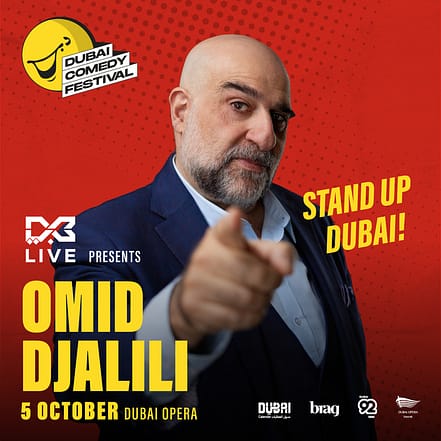 Omid Djalili Live at Dubai Comedy Festival 2025 – Dubai Comedy Festival OHHE.com Special Offers, Deals & Discounts