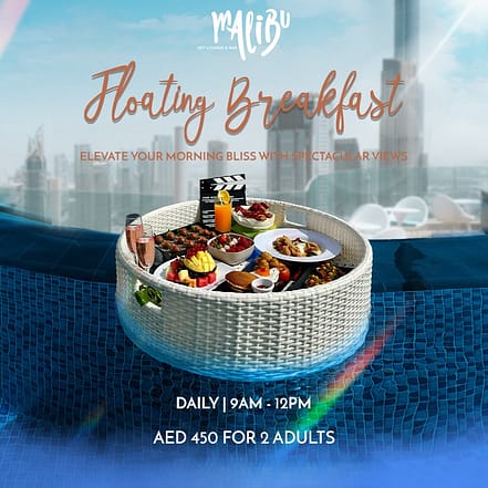 Floating Breakfast at Malibu Sky Lounge & Bar – Brunches OHHE.com Special Offers, Deals & Discounts