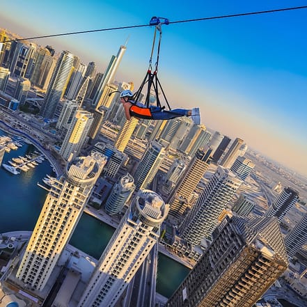 XLine Dubai Marina – The Longest Urban Zipline in The World – XDubai Attractions OHHE.com Special Offers, Deals & Discounts