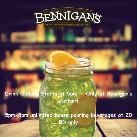 3 Hours Zero Limits at Bennigans – Recently Added Experiences OHHE.com Special Offers, Deals & Discounts