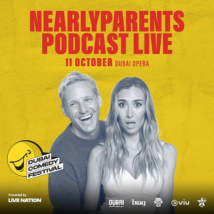 NearlyParents Podcast Live at Dubai Comedy Festival 2025 – Dubai Comedy Festival OHHE.com Special Offers, Deals & Discounts