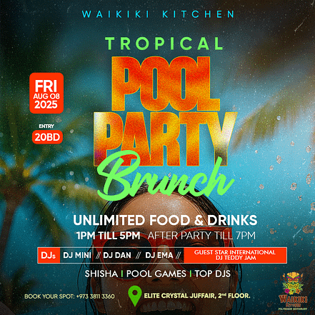 Tropical Pool Party Brunch at Waikiki Kitchen – Brunches OHHE.com Special Offers, Deals & Discounts
