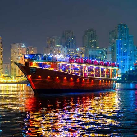 Dubai Marina Luxury Dhow Dinner Cruise – Brunches OHHE.com Special Offers, Deals & Discounts