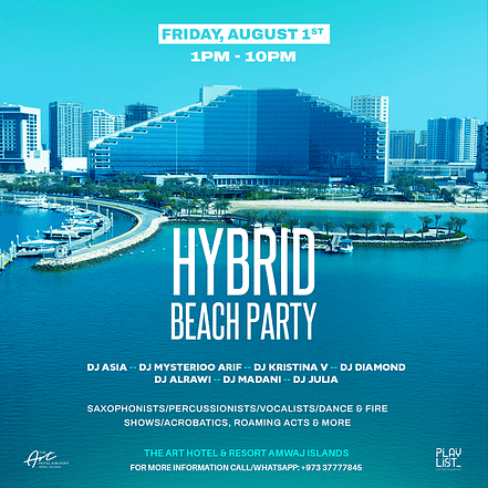 Hybrid Pool & Beach Party at The Art Hotel & Resort – Nightlife OHHE.com Special Offers, Deals & Discounts