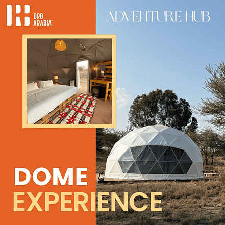 Stay Beneath the Stars with our Dome Experience – A Luxury Camping Experience in Al Dalghan Park – Adventure Hub OHHE.com Special Offers, Deals & Discounts