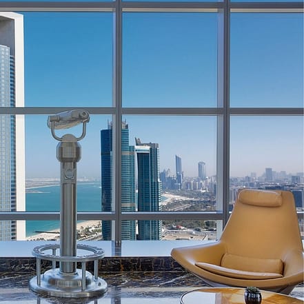 Etihad Tower Observation Deck with coffee or tea and slice of cake – Experiences OHHE.com Special Offers, Deals & Discounts