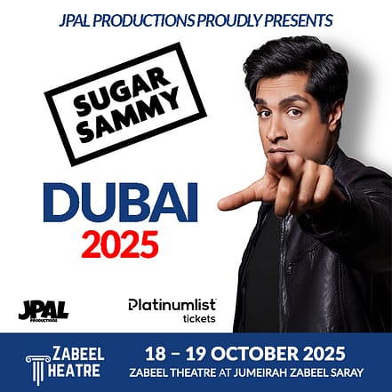 Sugar Sammy Live at Zabeel Theatre, Dubai – Comedy Events OHHE.com Special Offers, Deals & Discounts