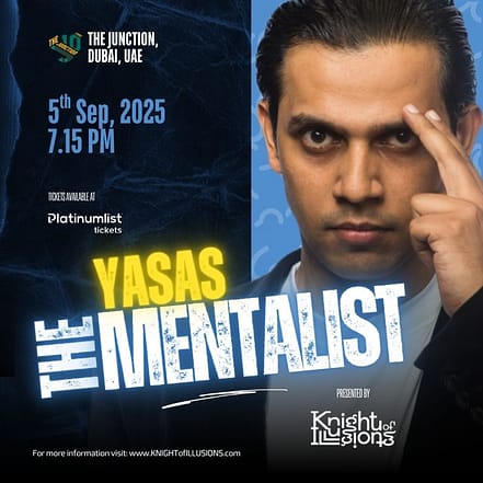 Yasas The Mentalist at The Junction in Dubai – Shows and Theatrical Plays OHHE.com Special Offers, Deals & Discounts