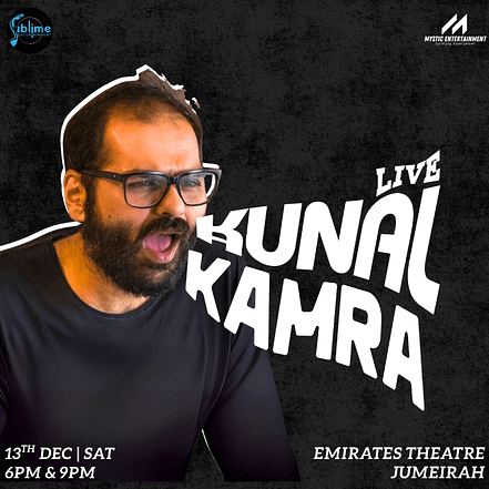 Kunal Kamra Live in Dubai 2025 – Shows and Theatrical Plays OHHE.com Special Offers, Deals & Discounts