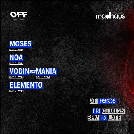 OFF Presents: Madhaūs at Teres – JJ’s Irish Restaurant – Nightlife OHHE.com Special Offers, Deals & Discounts