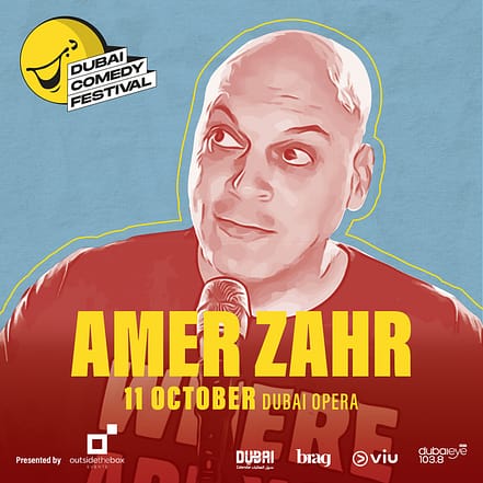 Amer Zahr Live at Dubai Comedy Festival 2025 – Dubai Comedy Festival OHHE.com Special Offers, Deals & Discounts
