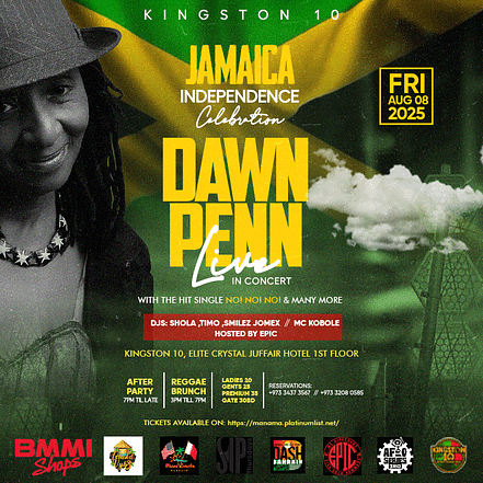 Jamaica Independence Celebration: Dawn Penn Live at Kingston10 – Concerts OHHE.com Special Offers, Deals & Discounts