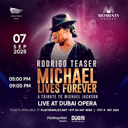 Michael Lives Forever by Rodrigo Teaser – A Tribute to Michael Jackson in Dubai Opera – Concerts OHHE.com Special Offers, Deals & Discounts