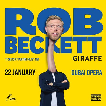 Rob Beckett at Dubai Opera – Comedy Events OHHE.com Special Offers, Deals & Discounts