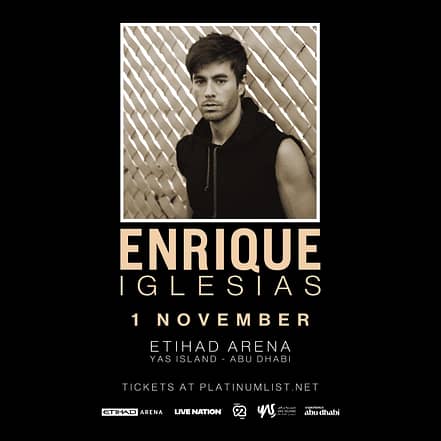Live Nation Middle East Presents Enrique Iglesias – Concerts OHHE.com Special Offers, Deals & Discounts
